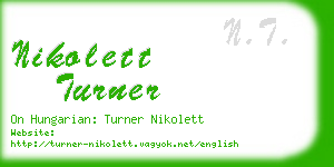 nikolett turner business card